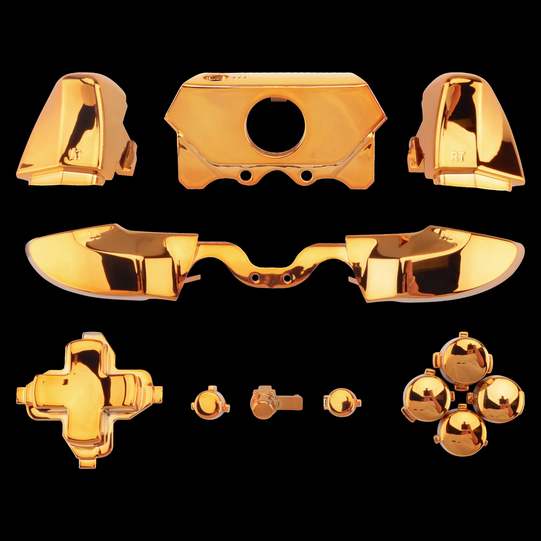 أزرار مخصصة للغاية الزناد ، من نوع Jack alite Xbox وحدة تحكم واحدة ، كروم ذهبي