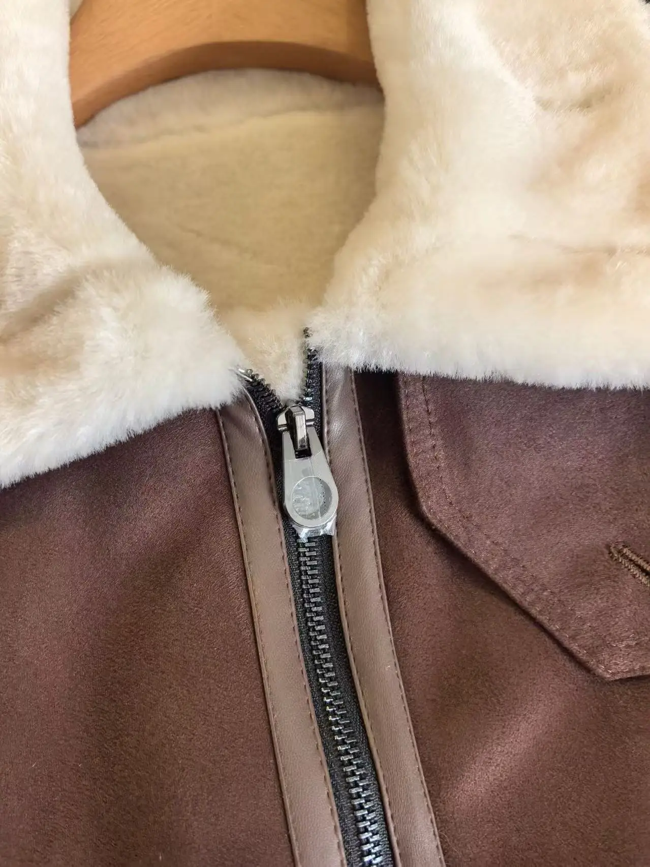 سترة كاجوال للخريف والشتاء للسيدات من الجلد الصناعي للدراجات النارية