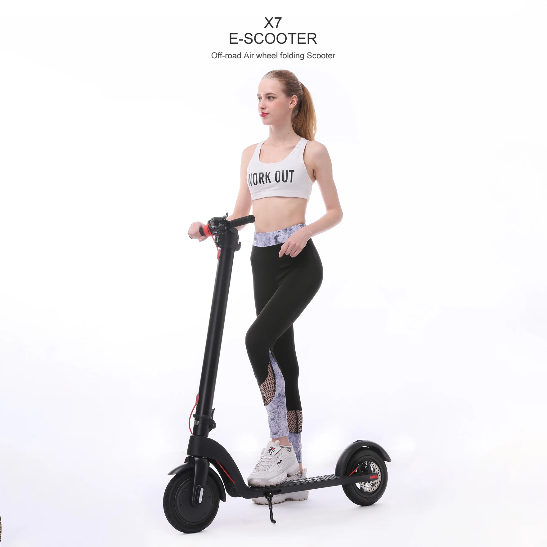 X7 Electric Scooter 8.5 Inch Aluminum Alloy 2 Wheels Long Battery Life Adult Folding Mobility Scooter 36V/350W