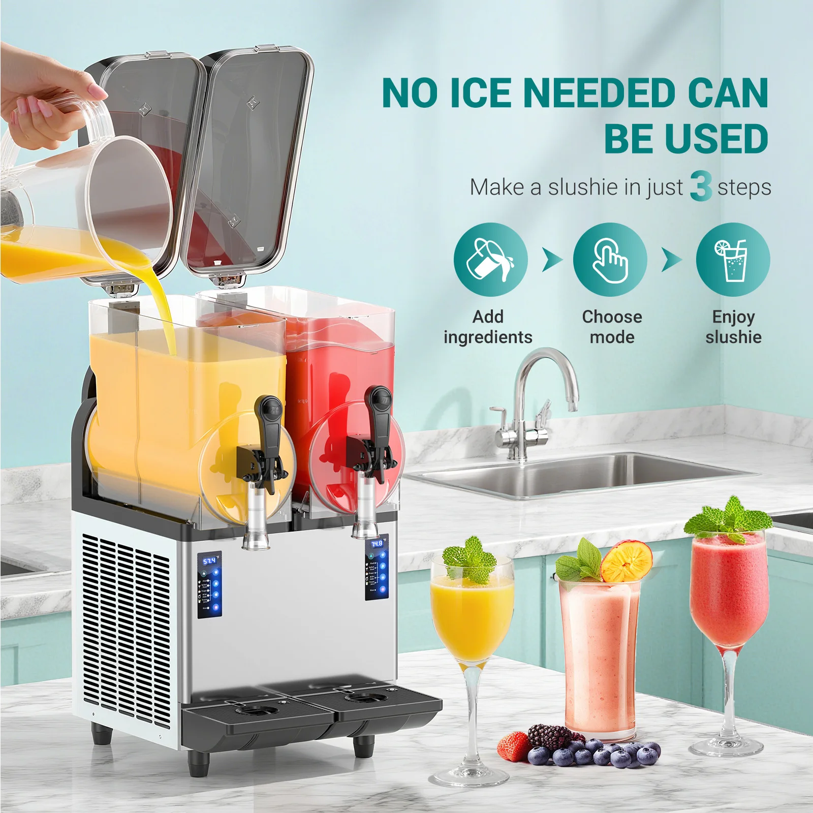 8 Gal/30 L Commercial Slushy M - огляд і ціна Slushy Machine