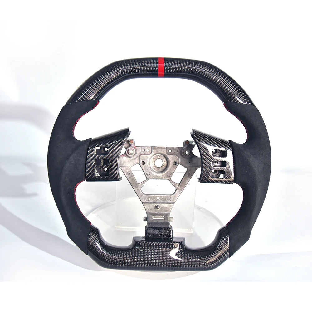 Volant en fibre de carbone pour Nissan 350Z, design spécial à dessus plat