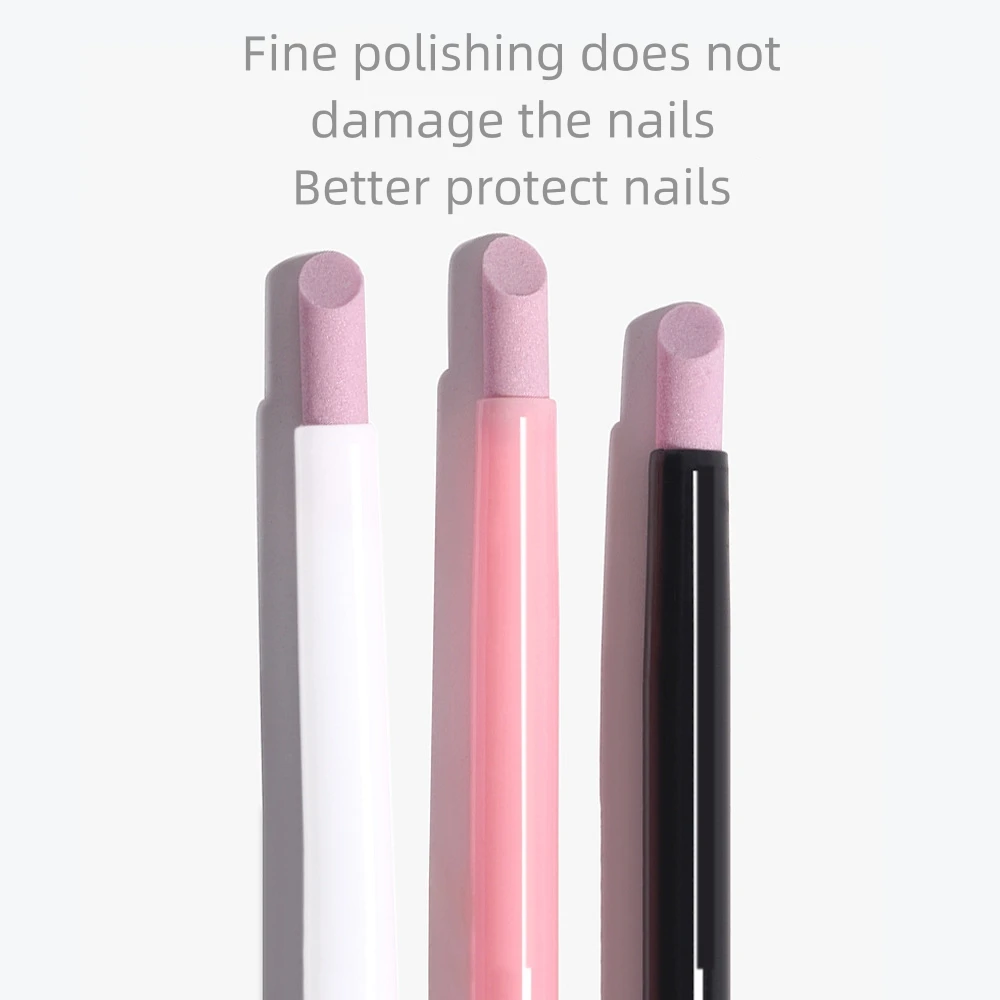 Tiras de polimento de unhas, canetas de polimento de quartzo e cerâmica, removedores de cutícula de unhas, pedras de polimento de unhas, ferramentas de manicure