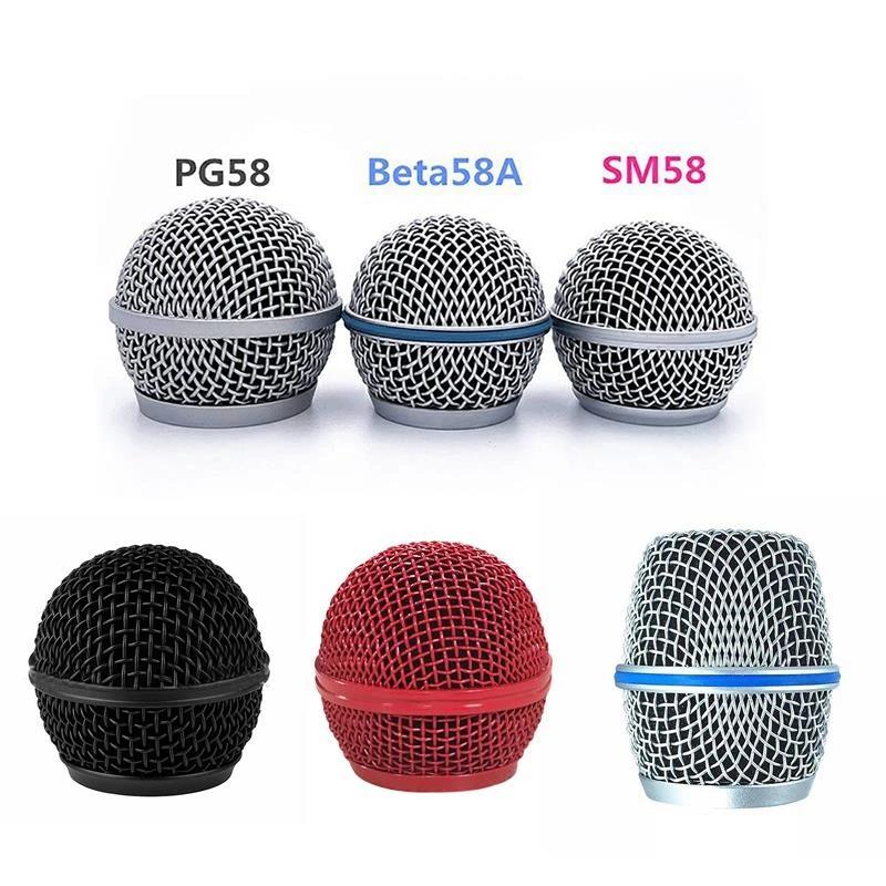 1pc Replacement Metal Microphone Grille Replacing Professional Party Mic Head Part For Shure Beta58a Wireless Microphone