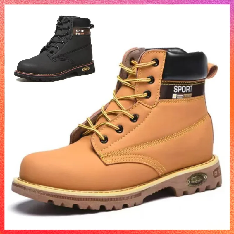 British Style High-top Indestructible Work Safety Boots Outdoor Military Boots Tooling Boots Steel Toe Boots Desert Boots