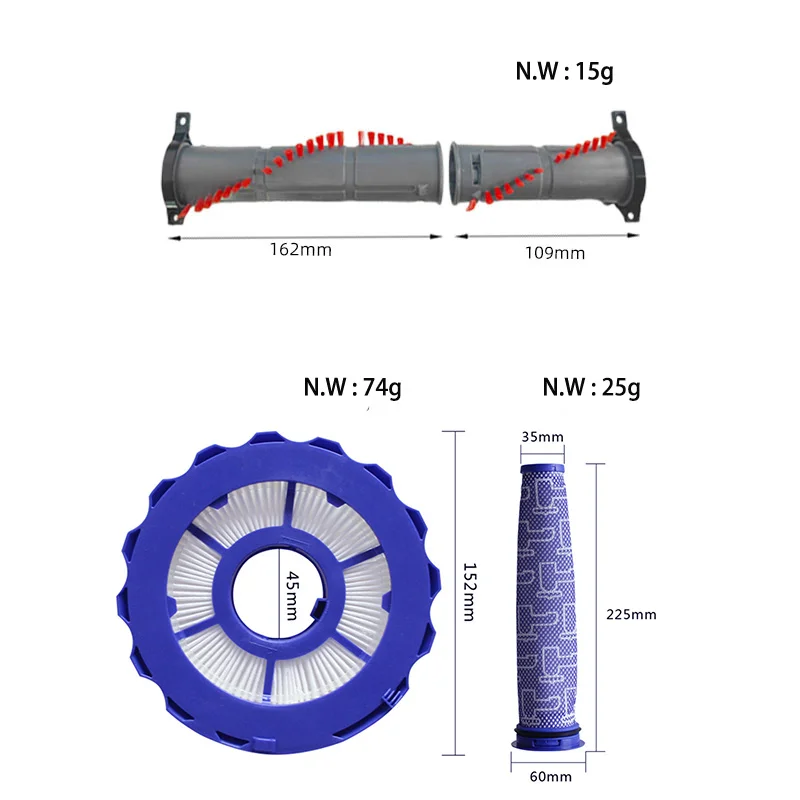 Compatible For Dyson DC40 Multi Floor Animal Vacuum Cleaner DY-924405-01 DY-923587-02 DY-922676-01 Roller Brush Hepa Filter