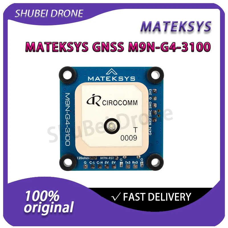 

MATEKSYS MATEK GNSS M9N-G4-3100 High Performance GPS Module Low Power Consumption High Sampling Rates for FPV Long Range Drone