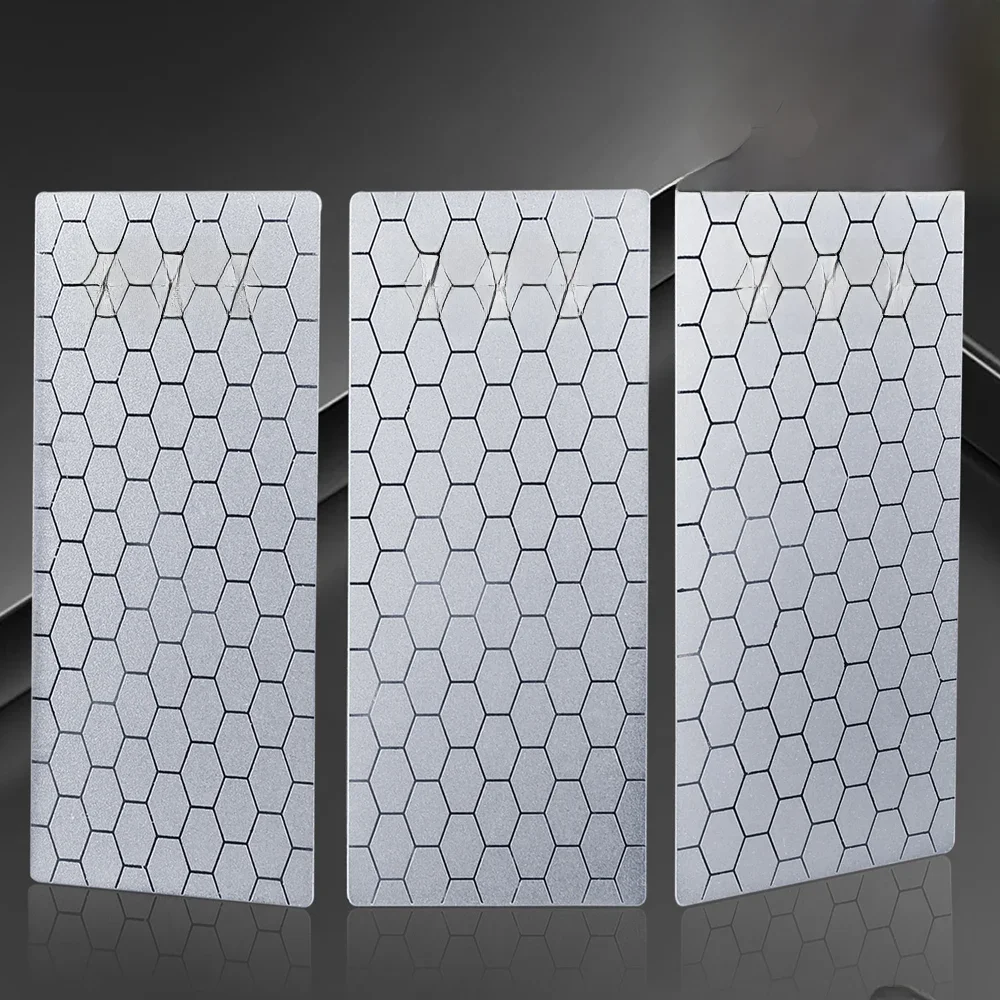 Pierre à aiguiser les couteaux diamantés 600 # 1000 # 800 # Pierre à aiguiser aiguiseur de couteaux pierre à aiguiser de surface en nid d'abeille Ultra-mince