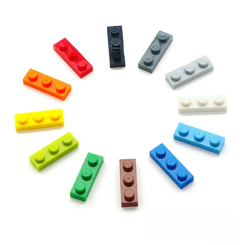 160 stücke DIY Bausteine Dünne Zahlen Bricks 1x3 Punkte 12 Farbe Pädagogisches Kreative Größe
