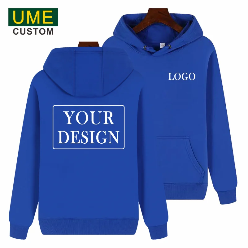 Cotton Autumn/Winter Hoodie Pure Color All-match Unisex Couple Sweater DIY Your Personalized Logo 2022 New