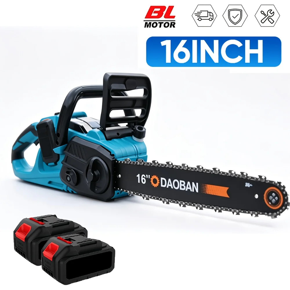 12 Zoll / 16 Zoll Bürstenlose Akku-Handkettensäge für Holzarbeiten, Garten, Elektrowerkzeug für Makita-Akku