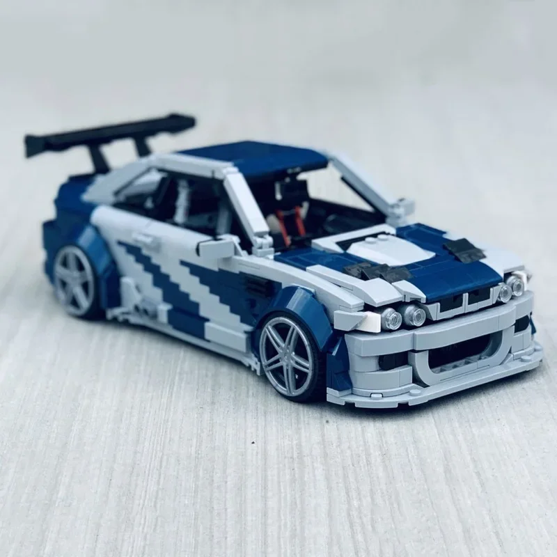 Voiture technique créative Expert MOC-59003 E46 M3 GTR, besoin de la vitesse, édition plus garantie, véhicules de vitesse, blocs de construction, jouets cadeau