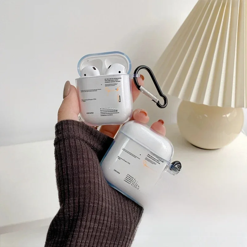 Pour Airpods 1 2 3 Pro 2 génération Airpod housse cadeau pour petit ami chaud hors élégant blanc Airpods étui clair étui transparent
