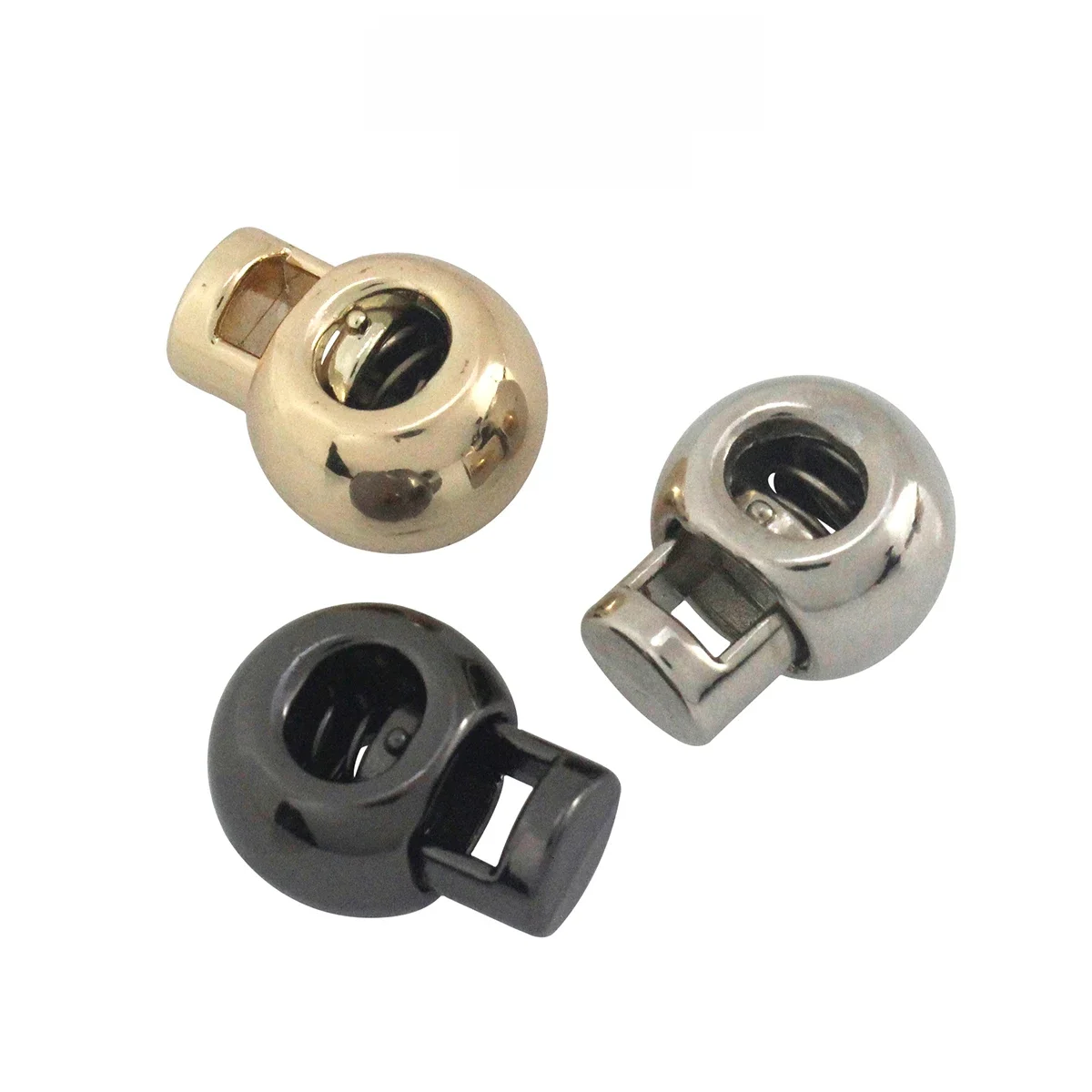 Boucle de corde à faisceau en alliage de Zinc, 2 pièces, fermoir à trous simples pour bricolage, sac à vêtements, vêtements de sport, lacets, pièces et accessoires