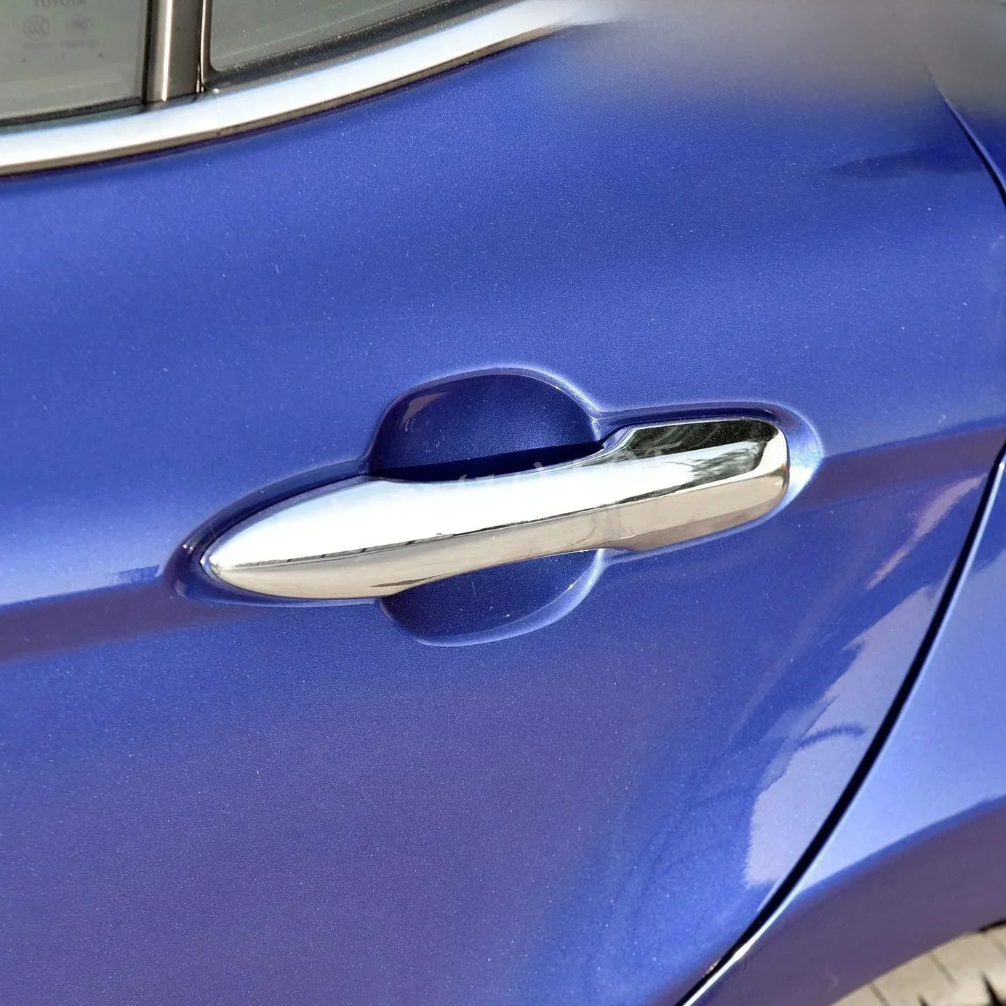 For Toyota Camry 2018-2025 Avalon Prius Prime 2019 2020 2021 2022 Glossy Chrome Door Handle Cover Sticker Frame Abs Car Styling