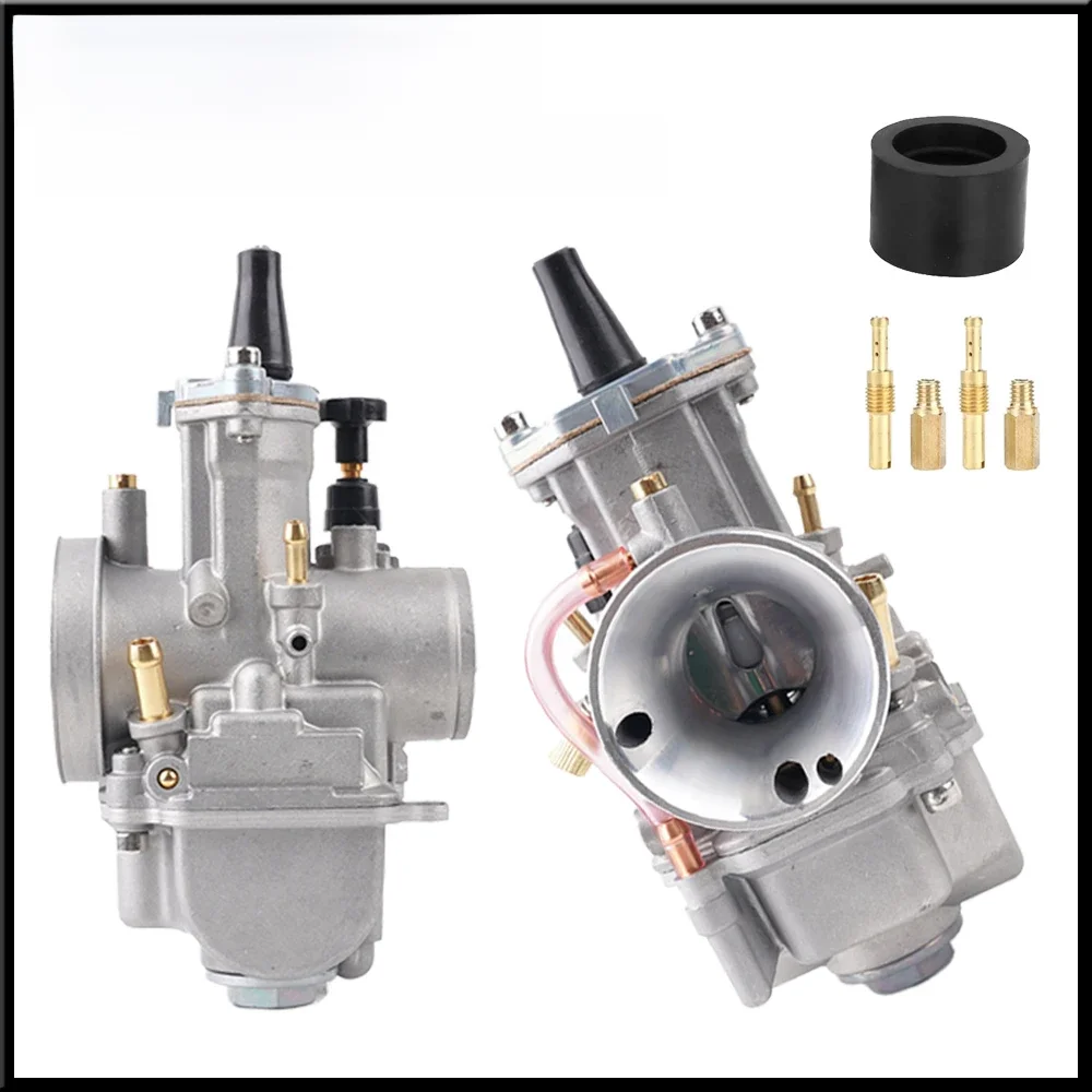 PWK universele carburateur, 21 24 26 28 30 32 34 mm PWK motorfiets carburateur vermogen injectie, voor racen Mikuni Koso ATV Yamaha - afbeelding 2