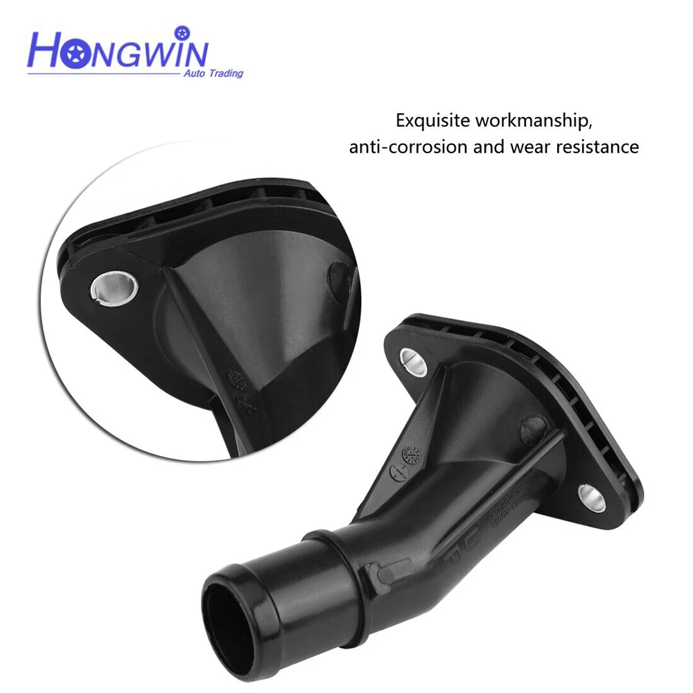 25631-2B051 Engine Coolant Thermostat Housing Water Inlet Outlet For Hyundai Accent Elantra GT Veloster Kia Rio Soul 1.6L 11-18