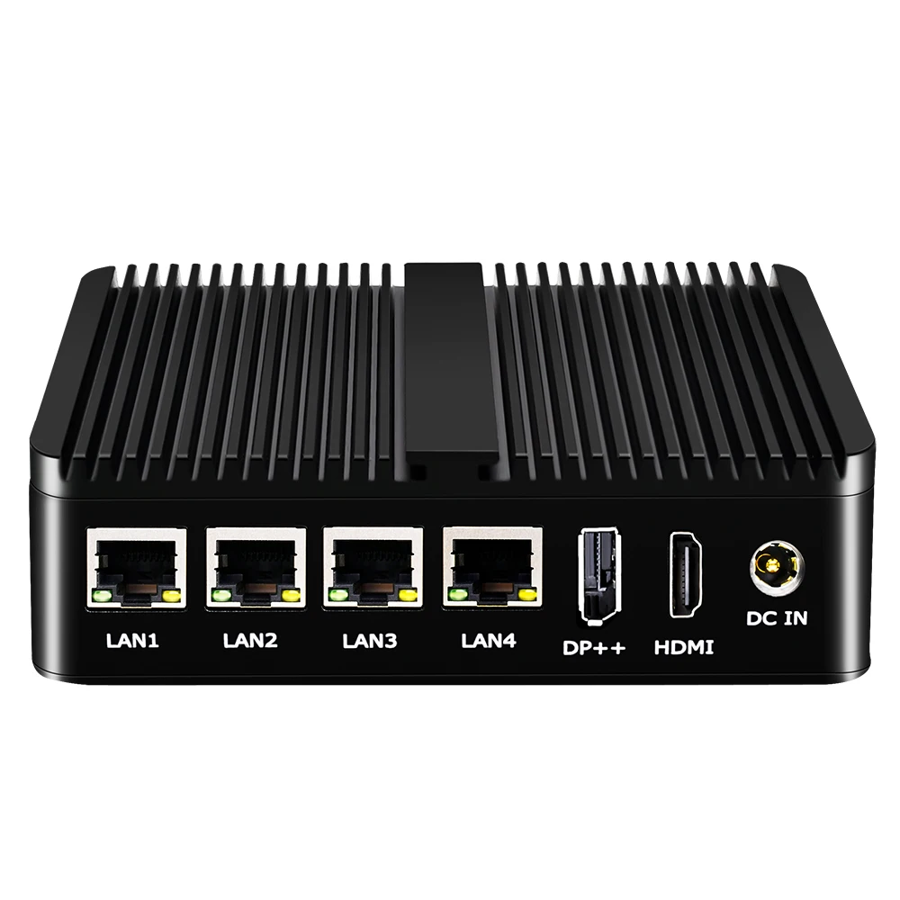 12e generatie firewall Intel J6426 N100 zachte router 4x 2.5G i225 LAN industriële ventilatorloze mini-pc HDMI 2xUSB3.2 OPNsense PVE ESXi