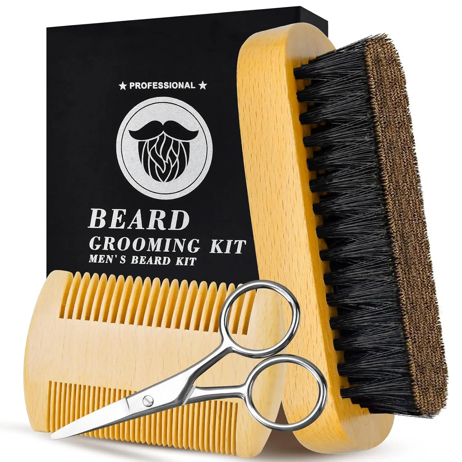 Valentines Day Gifts for Him Beard Brush for Men Mustache Valentine's Day Anniversary Fathers Day Birthday Gifts for Boyfriend