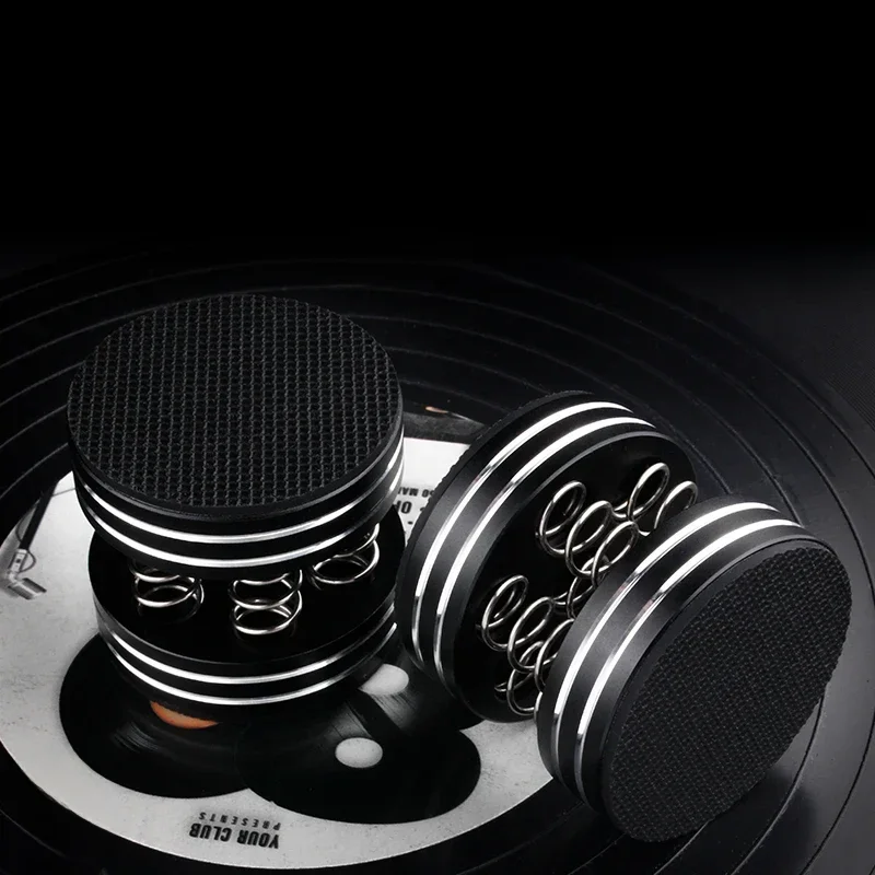 4 szt. Kolce amortyzatorów ze stopu aluminium podkładka tłumiąca sprężynę dla audio CD wzmacniacz HiFi głośnik gramofon — zdjęcie produktu 7