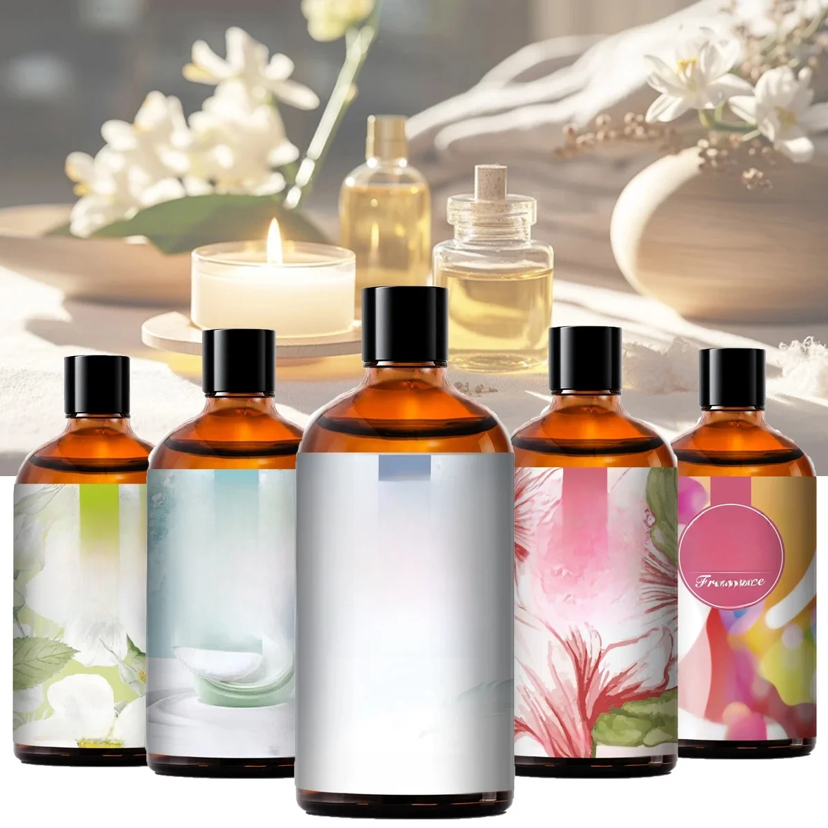 PHATOIL 100ml Olejek Zapachowy Aroma Fresh Linen Bubble Gum Baby Powder Angel Olejki Eteryczne do Aromaterapii do Robienia Mydel i Świec — zdjęcie 2