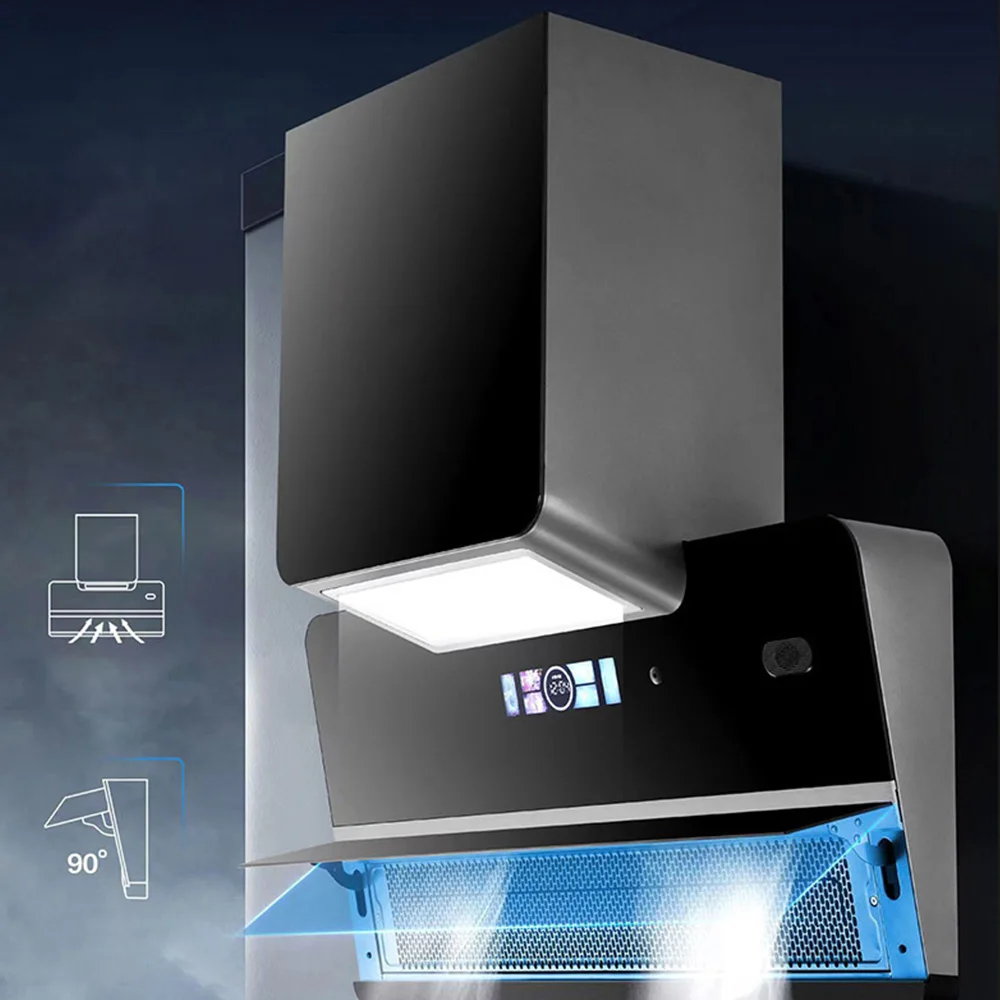 CXW-410-ZS02 المطبخ المنزلية شفط المدى هود التلقائي تنظيف آلة الدخان الحائط كتم الصوت