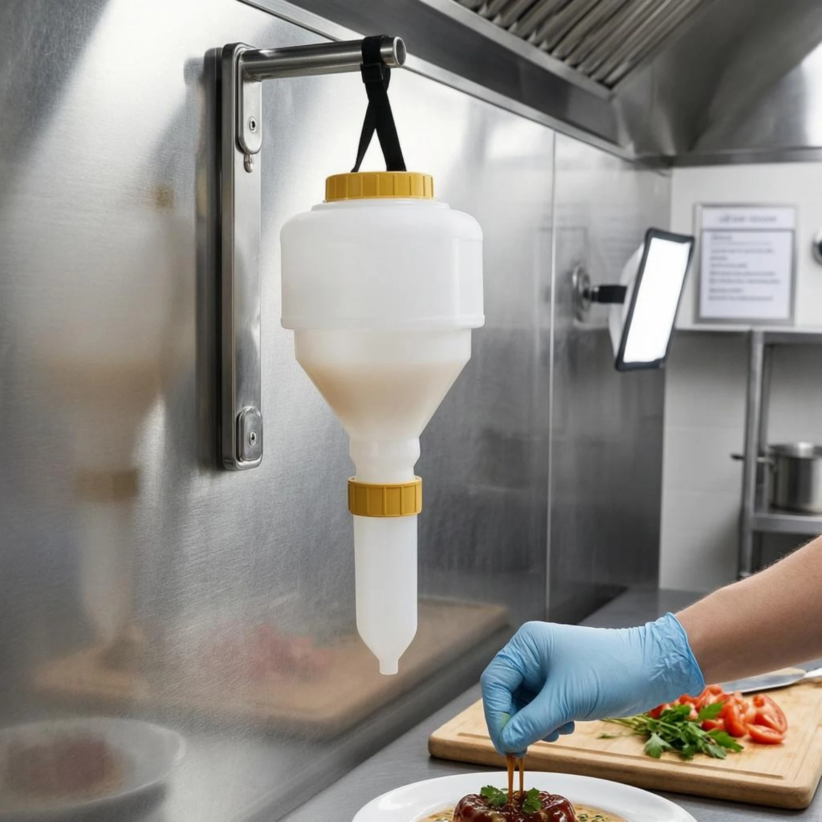Salad Dressing Bottle - 3.5L Asılı Sos Dağıtıcı Şişe Büyük