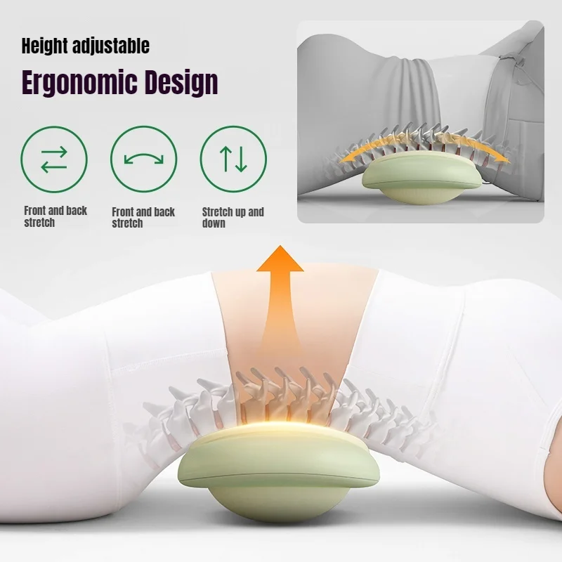 Jinkairui Lendenmassagegerät, Airbag, heiße Kompresse, Vibrationspuls, um Rückenschmerzen zu lindern, Heim-Rückenlift-Taillenmassagegerät