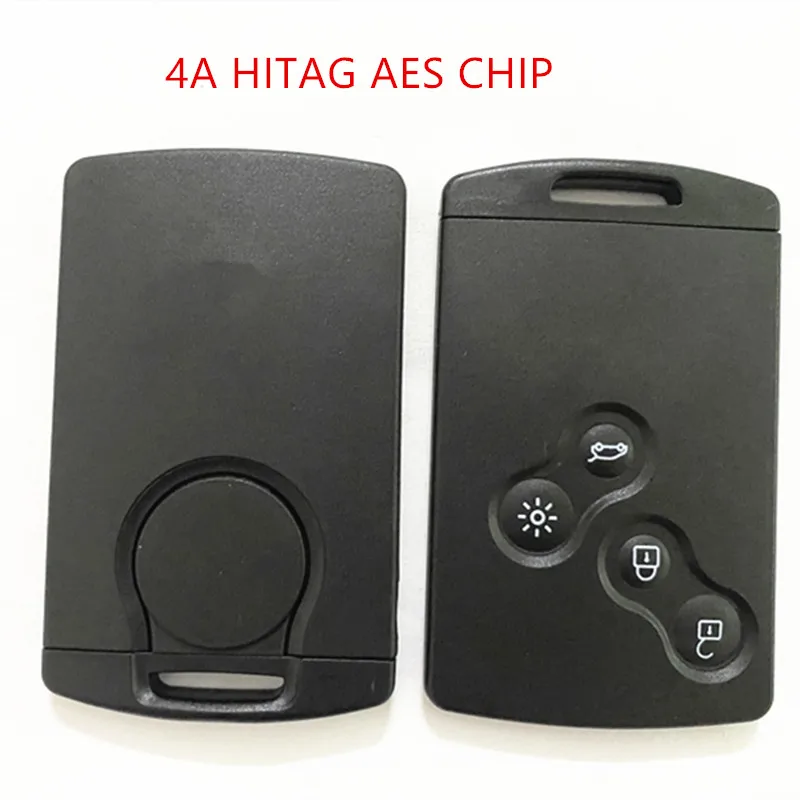 5pcs/lot 4 Button clio4 Keyless Car Key Smart Card Remote  433MHz pcf7945 4A Chip for Renault Clio IV 4 Captur key 2009-2017