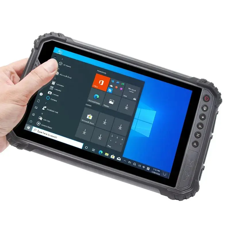 8 Inch Rugged Windows Tablet 8G RAM 256G ROM NFC WIFI GPS 4G LTE 2D Barcode Scanner Industrial Waterproof PC