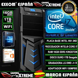 Ordenador Gaming Pc Intel Core i7 16GB DDR3 1TB