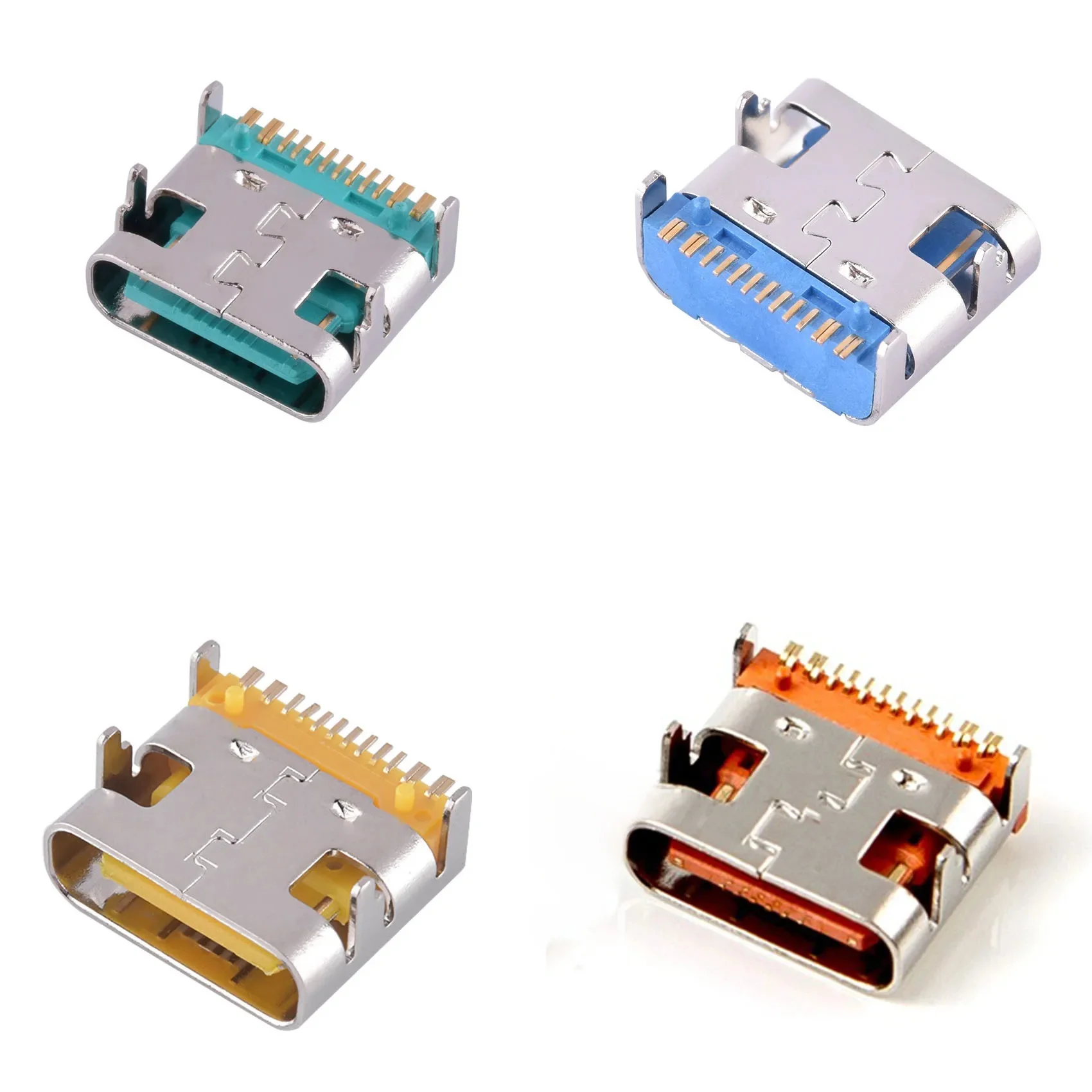 1-10 SZTUK 16-pinowe złącze gniazdowe SMT Micro USB typu C 3.1 żeńskie Miejsce SMD DIP do projektowania PCB DIY ładowanie wysokoprądowe — zdjęcie 2