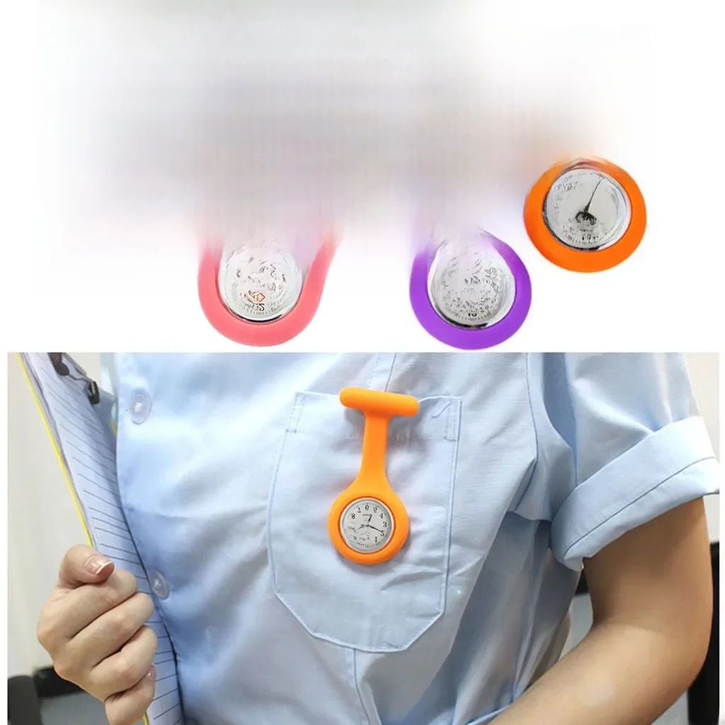 Montre de poche pour femmes, cadran à affichage numérique, horloge analogique à clipser, broche d'infirmière, montre électrique de poche suspendue, montres de mode