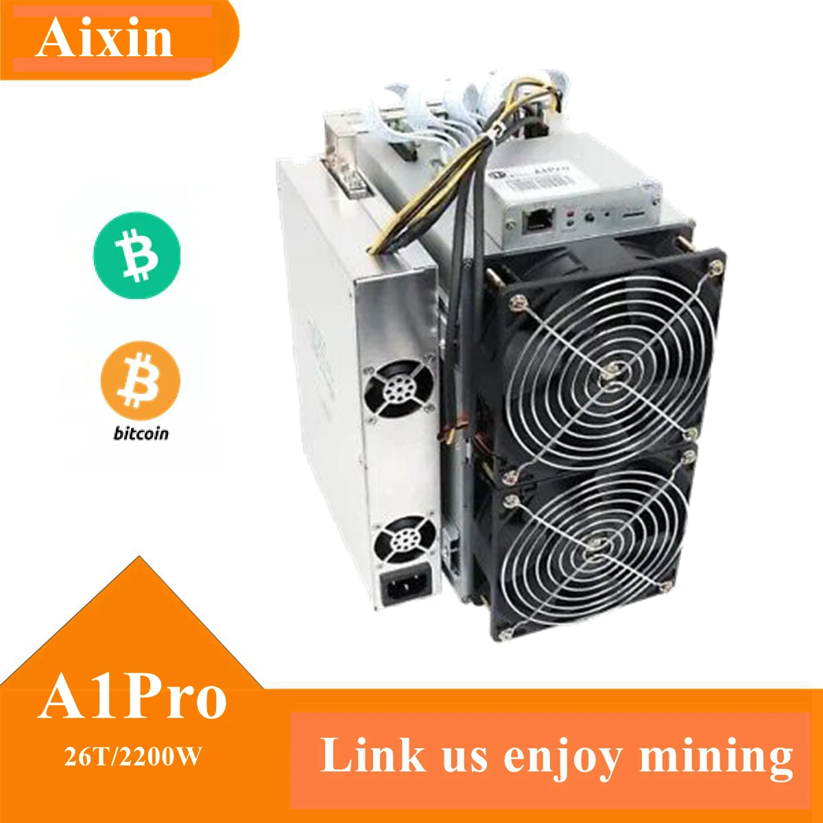 Bitcoin Machine AIXIN A1Pro 26T Love Core Asic Miner 2200W PSU Included Mining and Heating in Winter