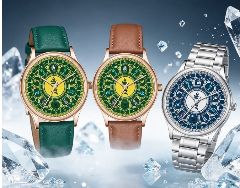 빈티지 중국풍 남성용 방수 쿼츠 시계 고대 벽화 패턴  - Vintage Watch Crystal 리뷰 및 가격