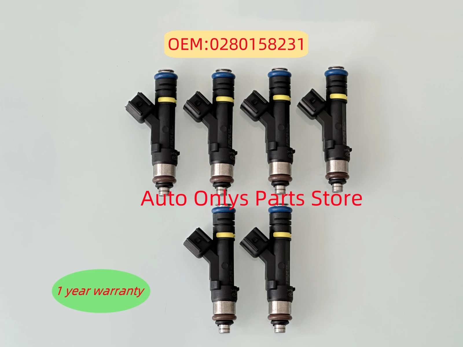 

6pcs New High quality 0280158231 Fuel Injector For Ford Ranger 2.5L FJ1160 7L5G-AB BB3Z9F593A car accessories
