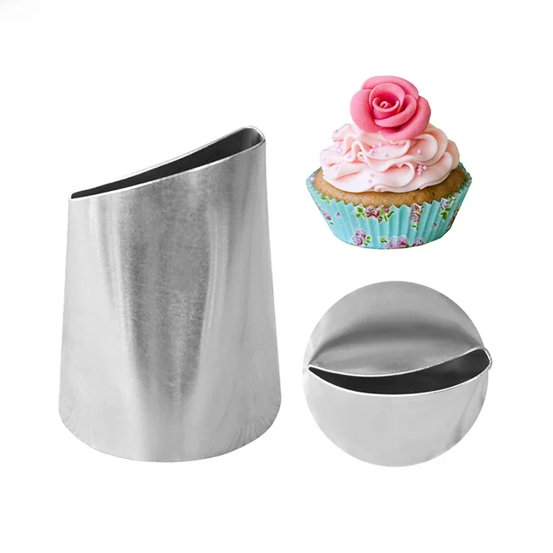 Buses de glaçage Rose grande taille, pointes de décoration de crème à gâteau, outil de pâtisserie, décoration de gâteaux et desserts, 1 pièce, #874