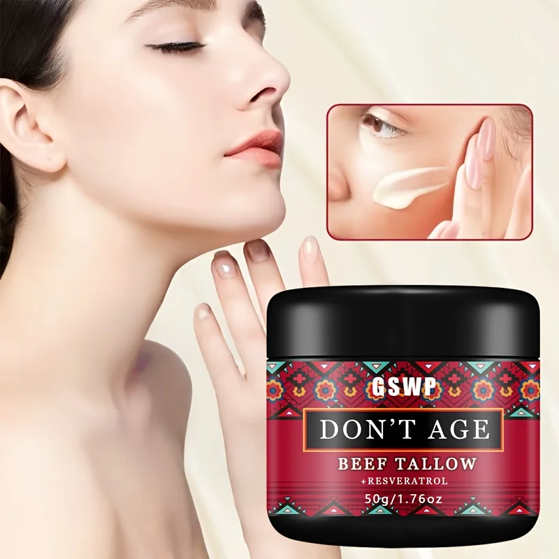 GSWP Beef tallow Cream, deeply moisturising, gentle formula, absorbs quickly without stickiness, alleviates dry skin.50g /100g