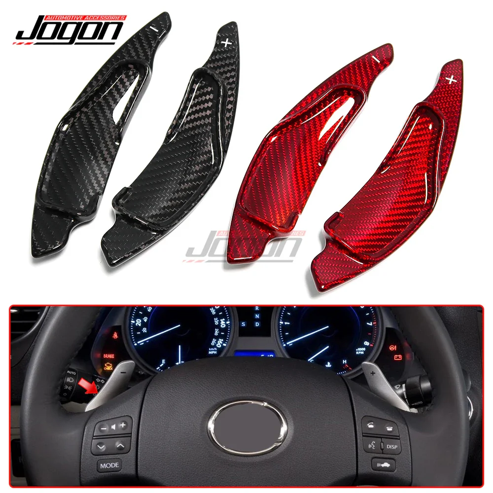 100% Carbon Fiber Steering Wheel Paddle For Lexus IS IS250 IS350 2006-2013 Steering Wheel Extention Car Interior Accessories