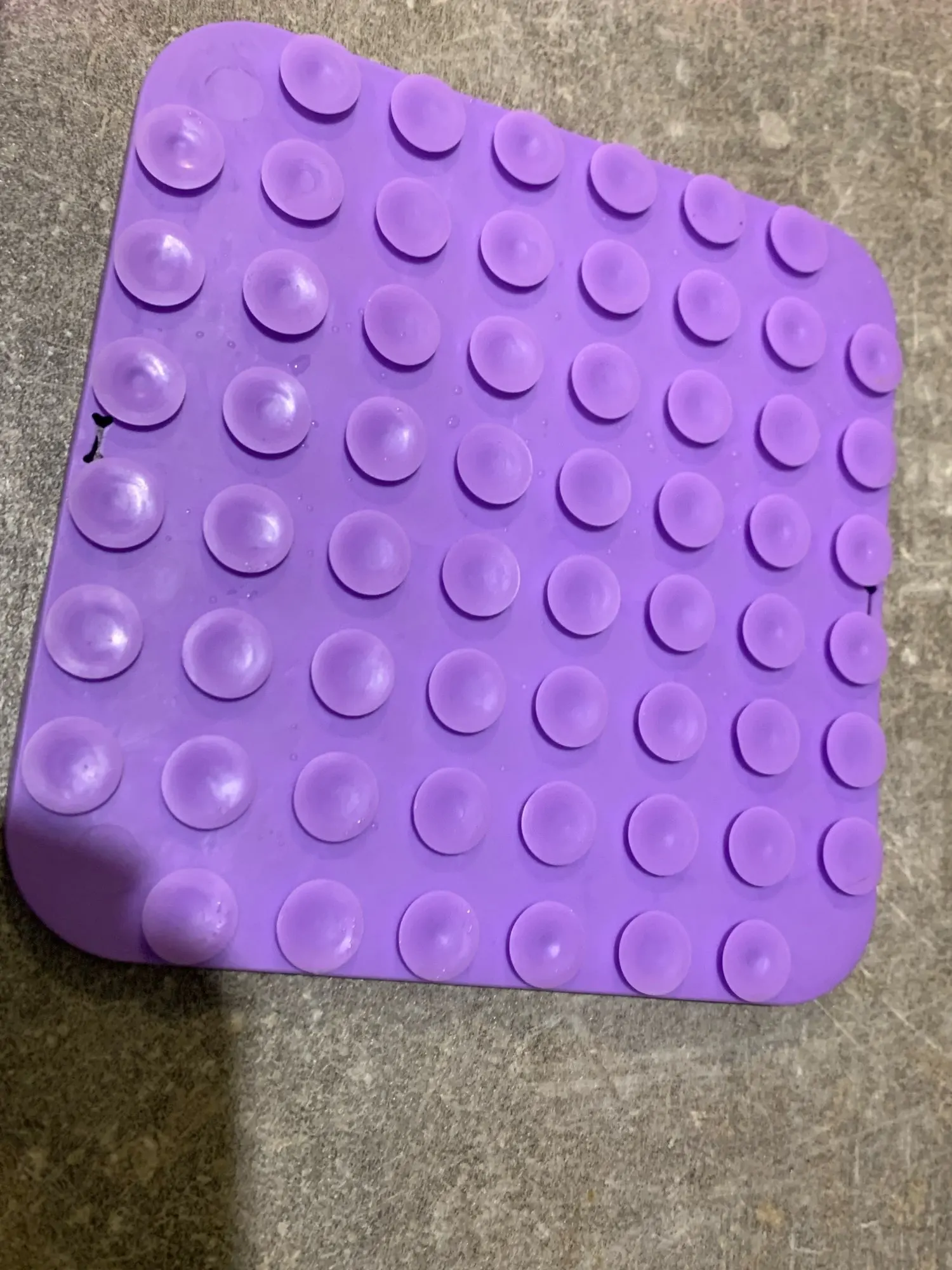Customer review photo for Dog Lick Mat with Suction Cups