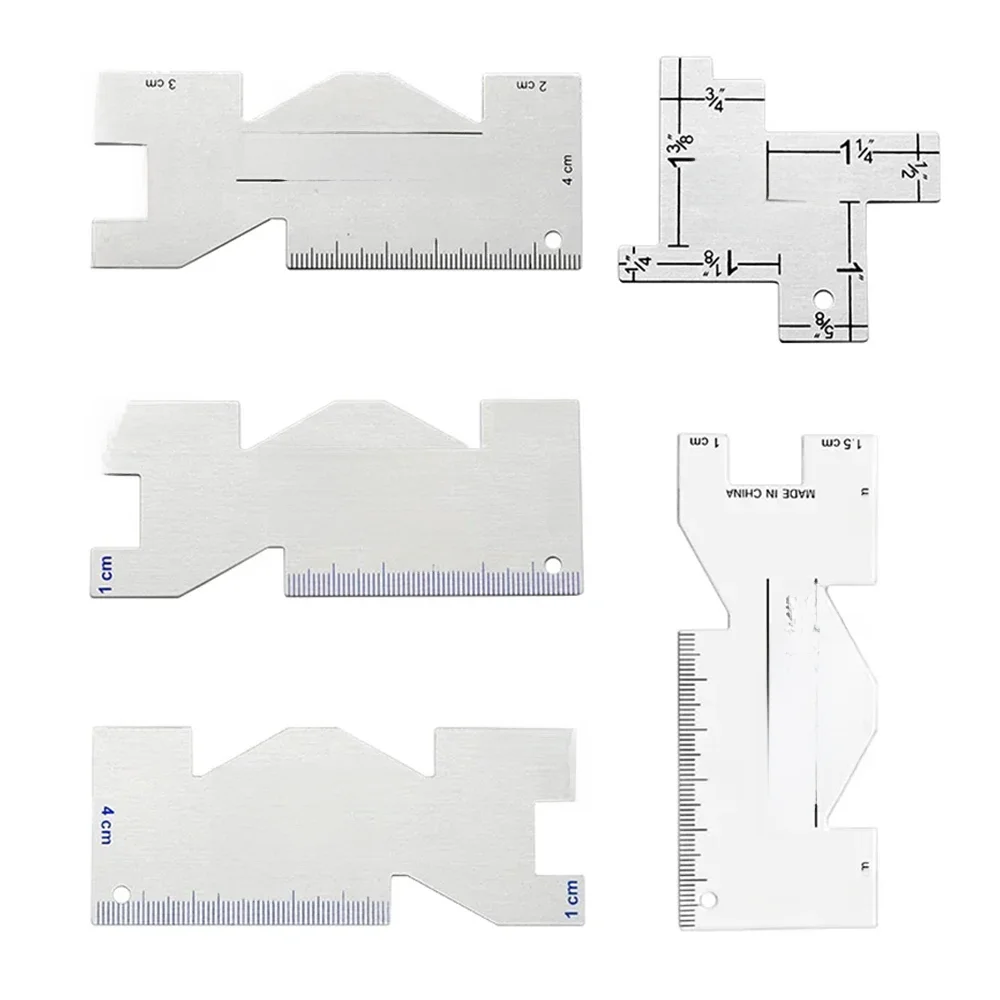 Seam Measuring Aluminum Patchwork Ruler Curved Corner Template Acrylic Quilting Clothing Metal Tailor Sewing Tools Accessories