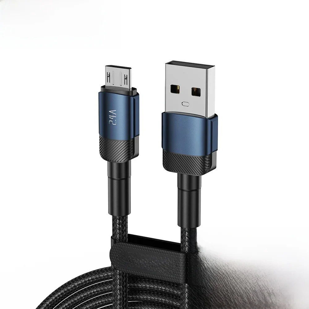 Toocki 2.4A Micro USB-kabel Snel opladen PD QC Quick Charge Micro-kabel voor Samsung S6 S7 Redmi Note Oortelefoonventilator USB-gegevenssnoer - afbeelding 2