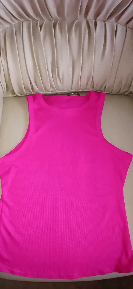 Tank Tops Women Yellow Casual Vest Sleeveless Camis Shoulder Women's Tank Top Ribbed Knitted Tops Summer Woman Shirts Tank Top photo review