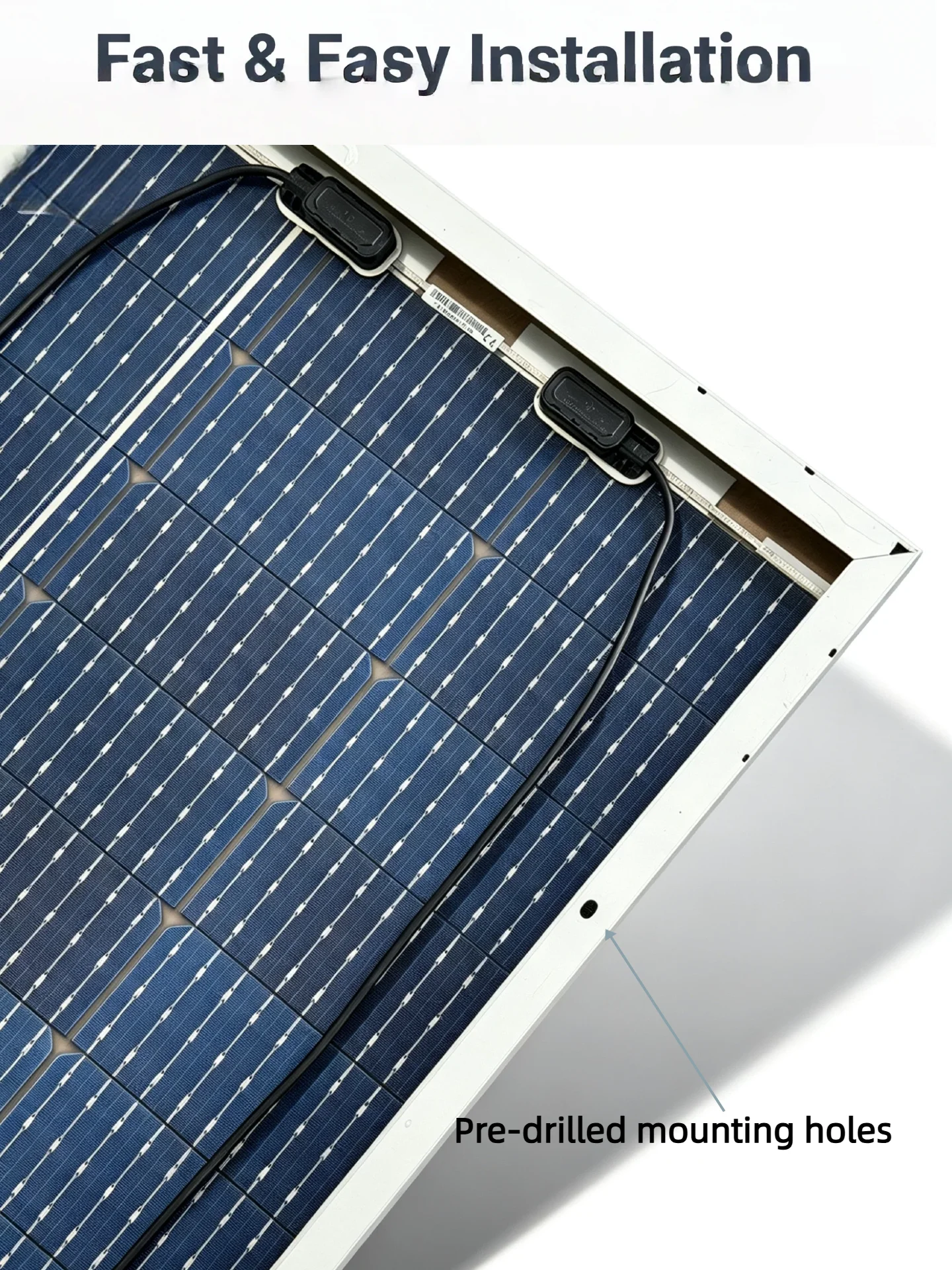 Doppelseitiges Solarmodul 120 Watt 12 Volt Monokristallin Hocheffizientes Photovoltaik-Modul für Wohnmobile, Boote, Dächer und andere netzunabhängige Anwendungen