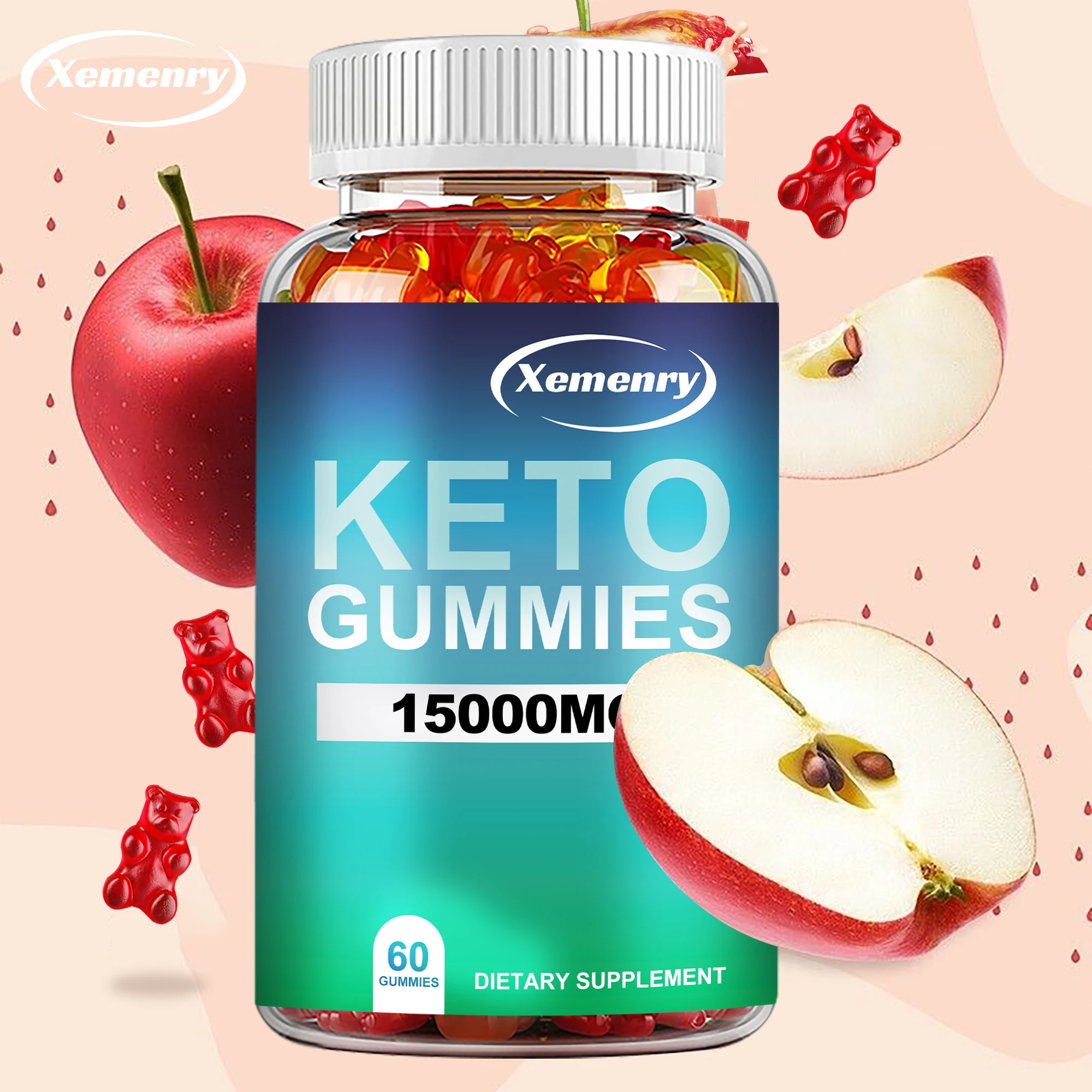 Keto - Fat Burning, Appetite Suppression, Digestion, Metabolism - 60 Gummies