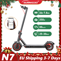 SUNNIGOO Adult Electric Scooter Foldable 30Km/h Speed 350W Powerful Motor 30km Max Range 8.5 Inch Tire with Smart App E-Scooter