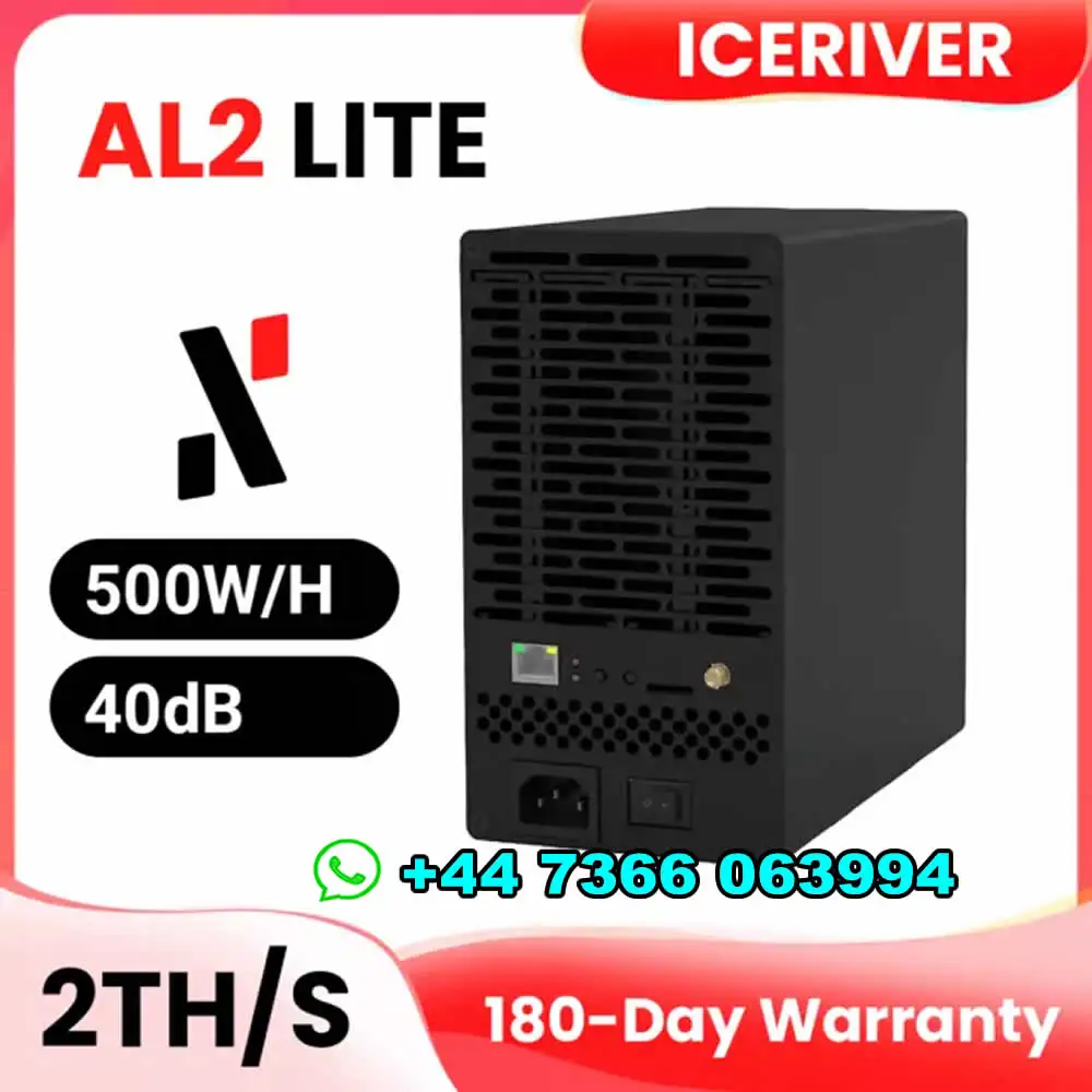 

RR GUANRANTEED SEAL!! IceRiver AL2 Lite 2Th Alephium ALPH Miner +PSU -IN STOCK