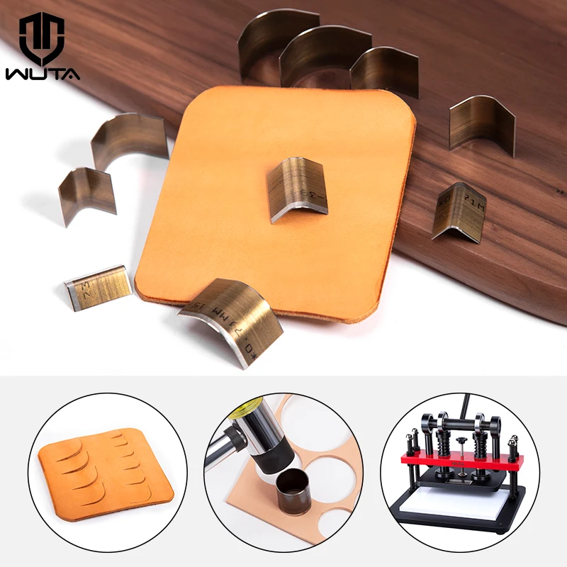 WUTA Leather Round Corner Cutter Trimmer Leather Punch Corner 1/4 Round Wallet Bag Arc-shaped Edge Cutting Knife Mold