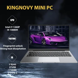 12. Generation i7 i5 15,6 Zoll ips Gaming Laptop i9 10880h i7 1260p nvidia mx550 2g nvme Finger abdruck Ultra book Notebook Windows 11 10