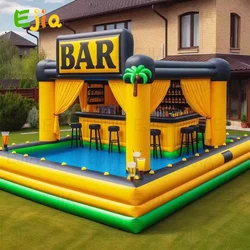 Inflatable Pool Bars Inflatable Ride-Ons Floating Water Waterproof Swimming Pool Spa Bar Inflatable Pub Tents for Backyard Party
