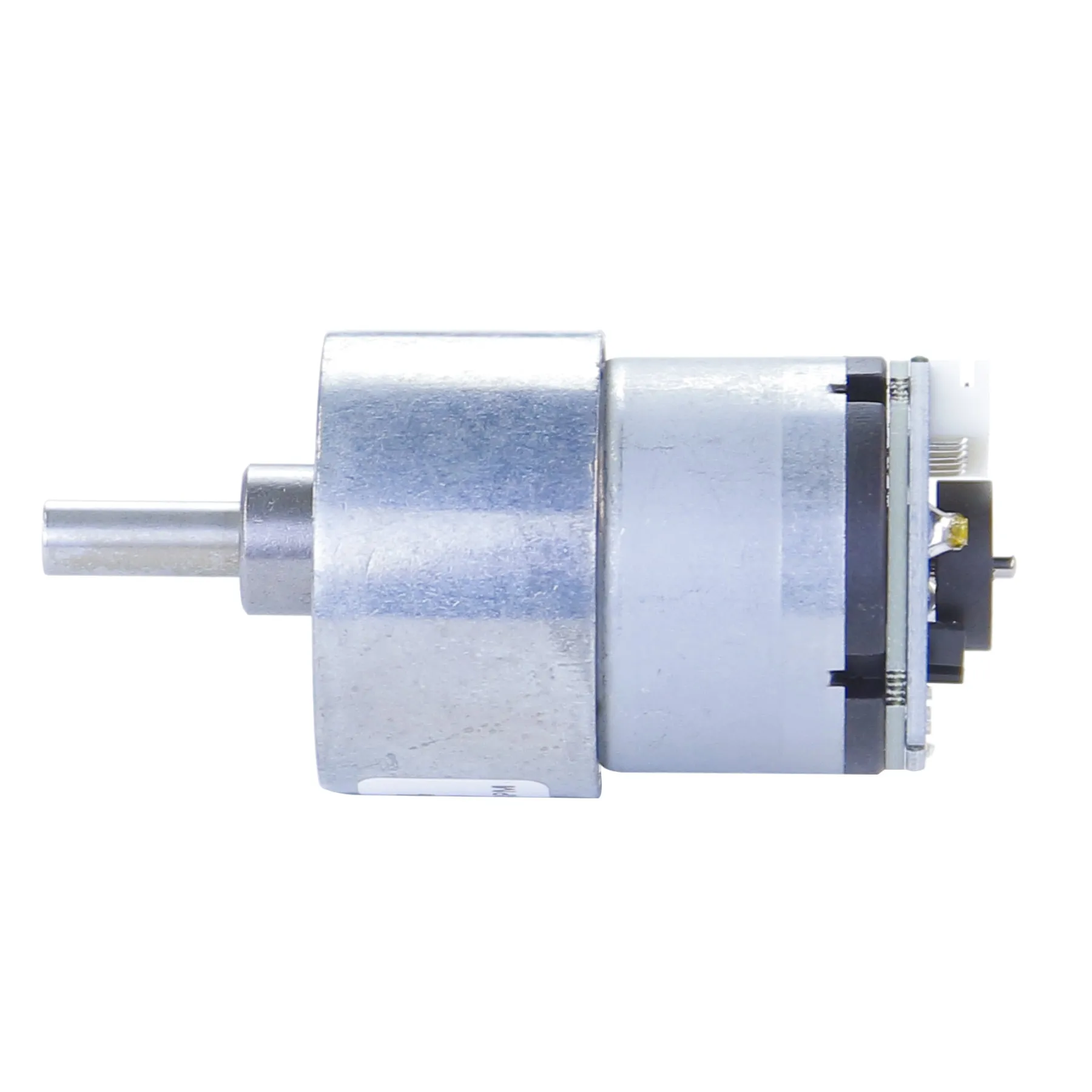 12V 520 DC Motor with Encoder 205RPM 333RPM 550RPM 6mm D-type Shaft High Torque All Metal Gear Box Motor for Balance AckermanCar